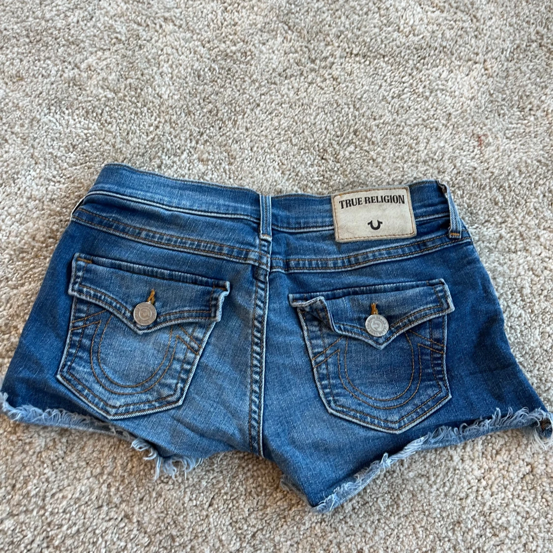 Blå jeansshorts True Religion