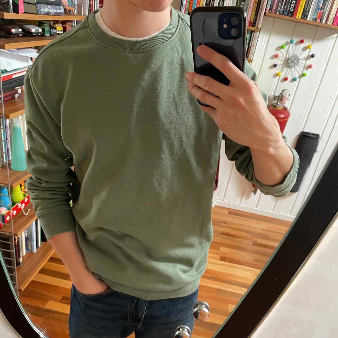 Grön sweatshirt från H&M