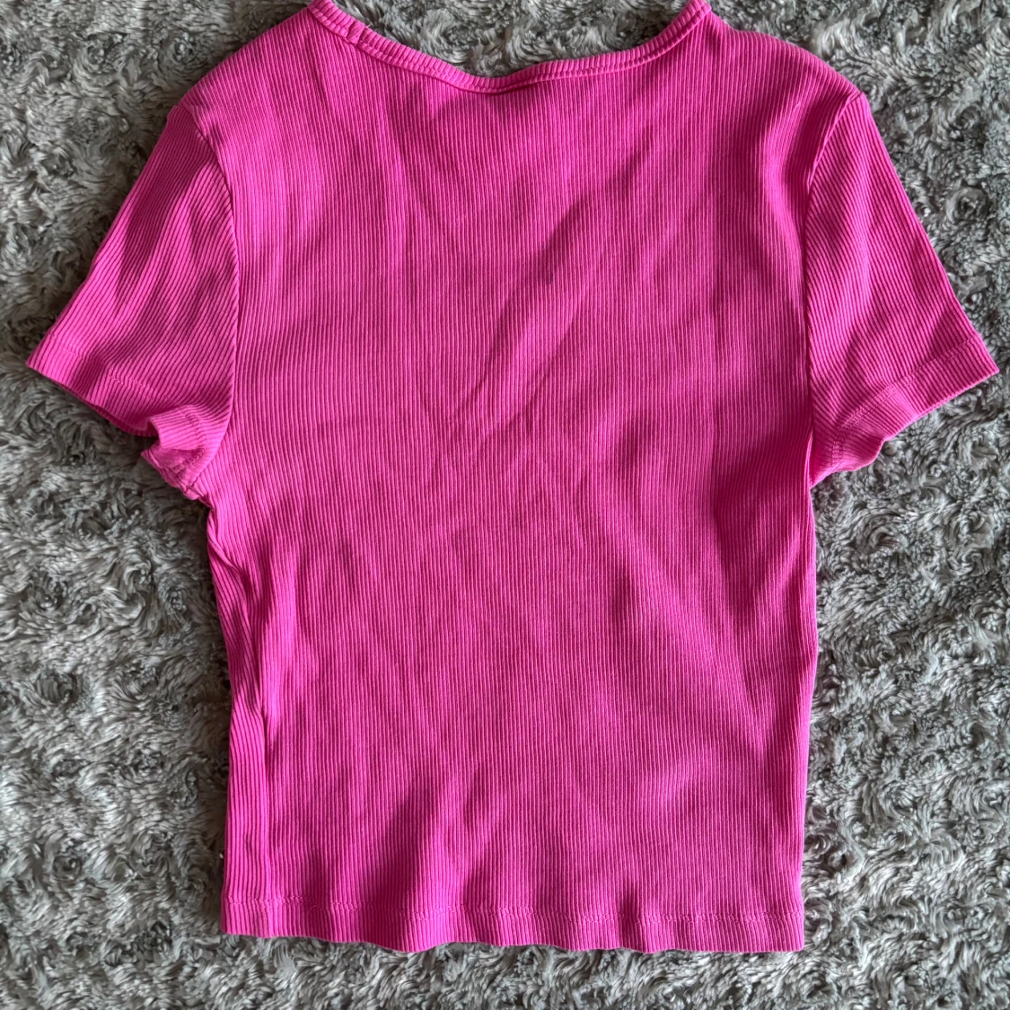 Rosa ribbad topp från H&M Divided - 1