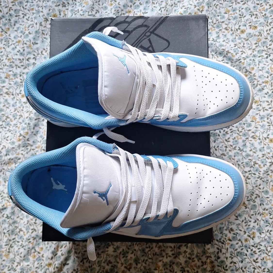 Nike Air Jordan 1 Low UNC blå/vit - 2