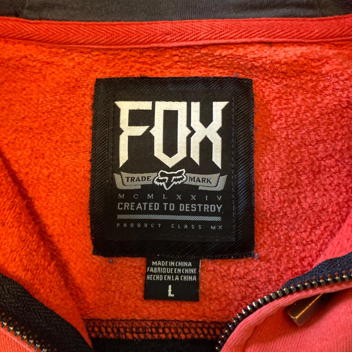 Vintage baggy Fox Racing hoodie 2000-tal - 2
