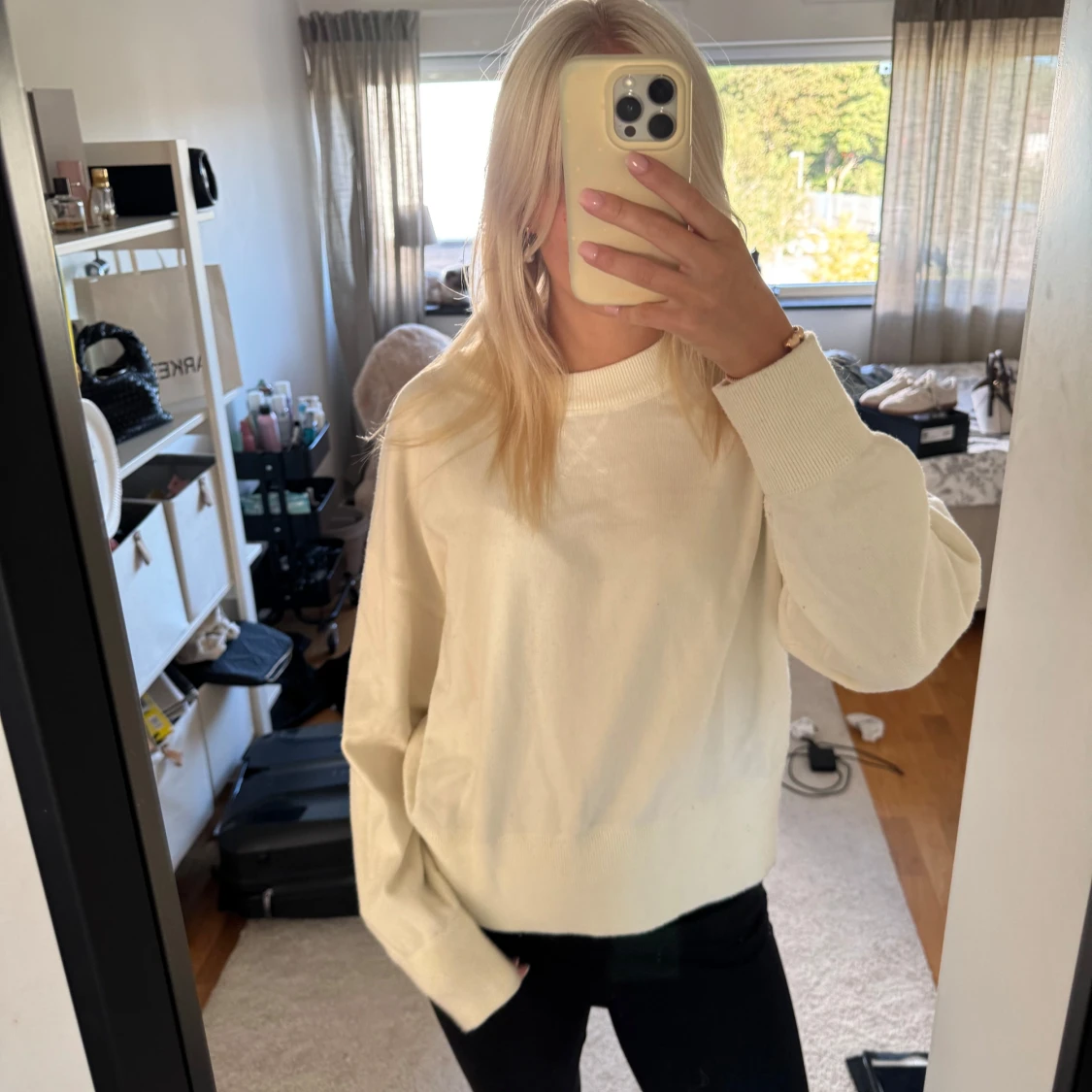 Vit bomullströja - 2