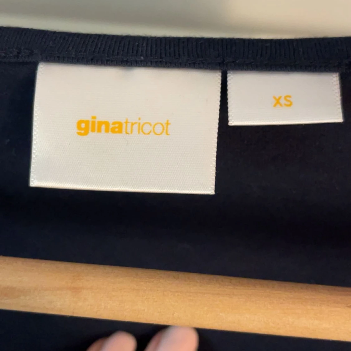 Mörkblå långärmad topp Gina Tricot - 1