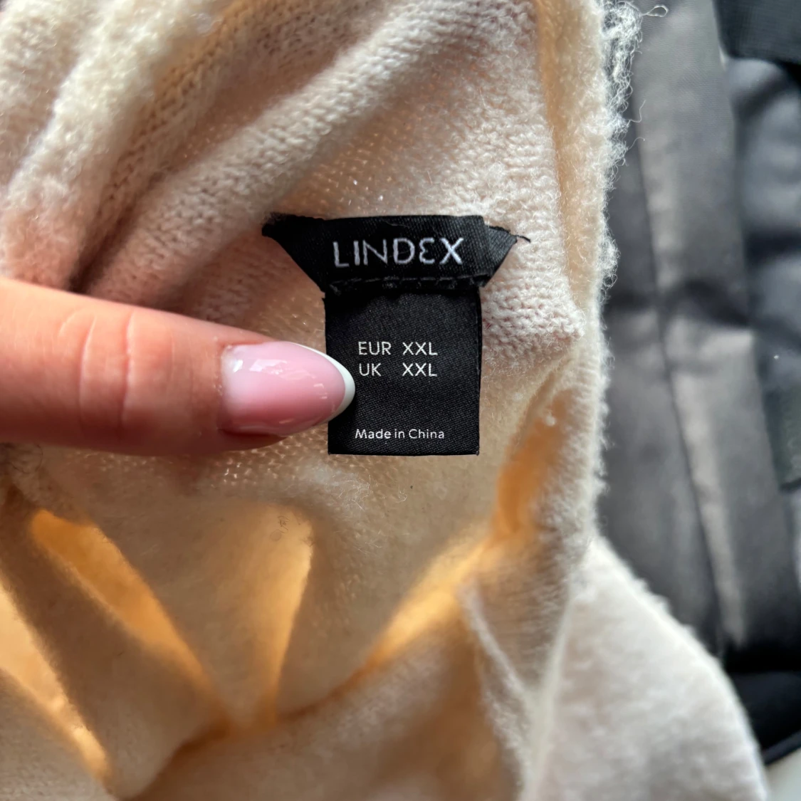 Vit stickad topp från Lindex - 3