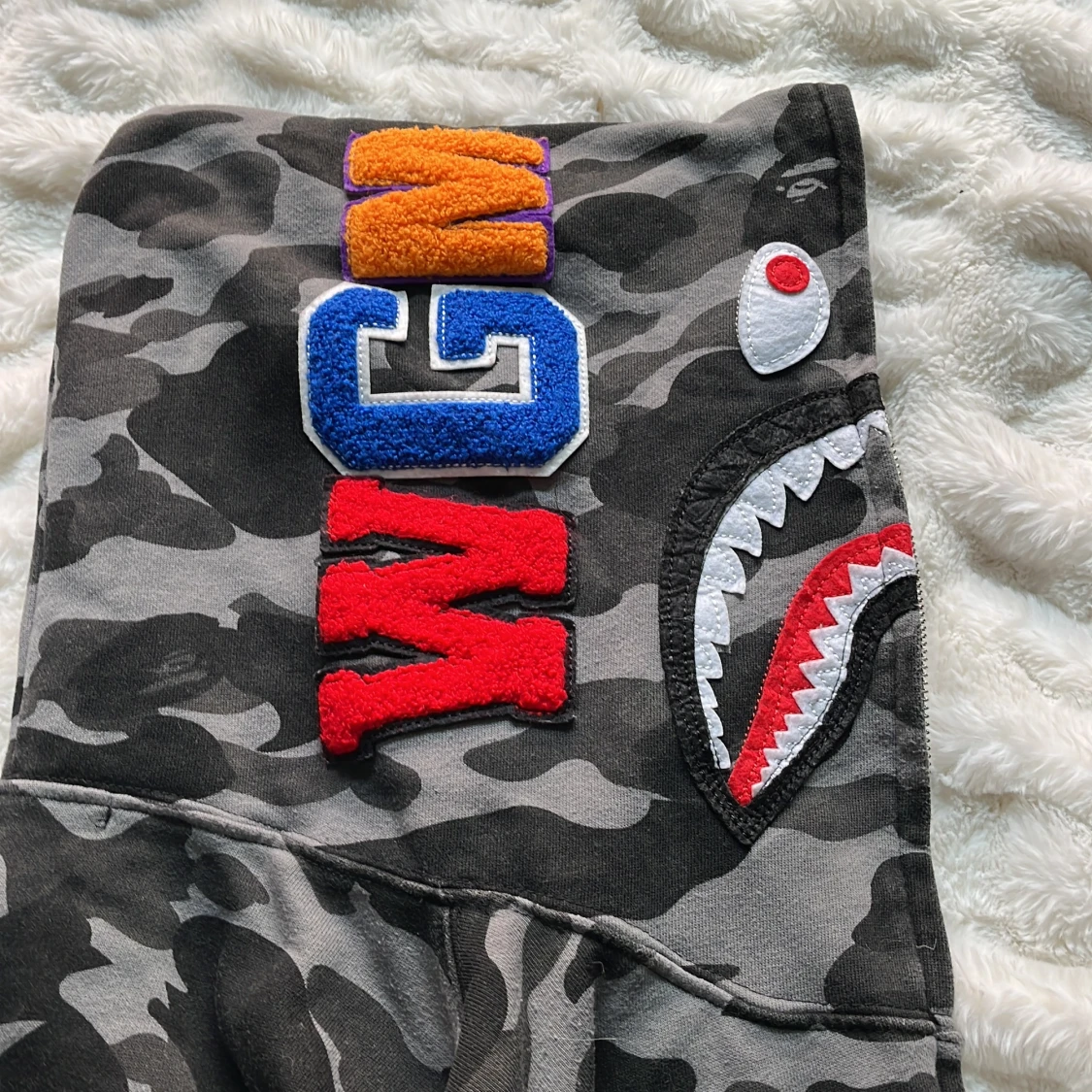 Grå camo hoodie från A Bathing Ape - 4