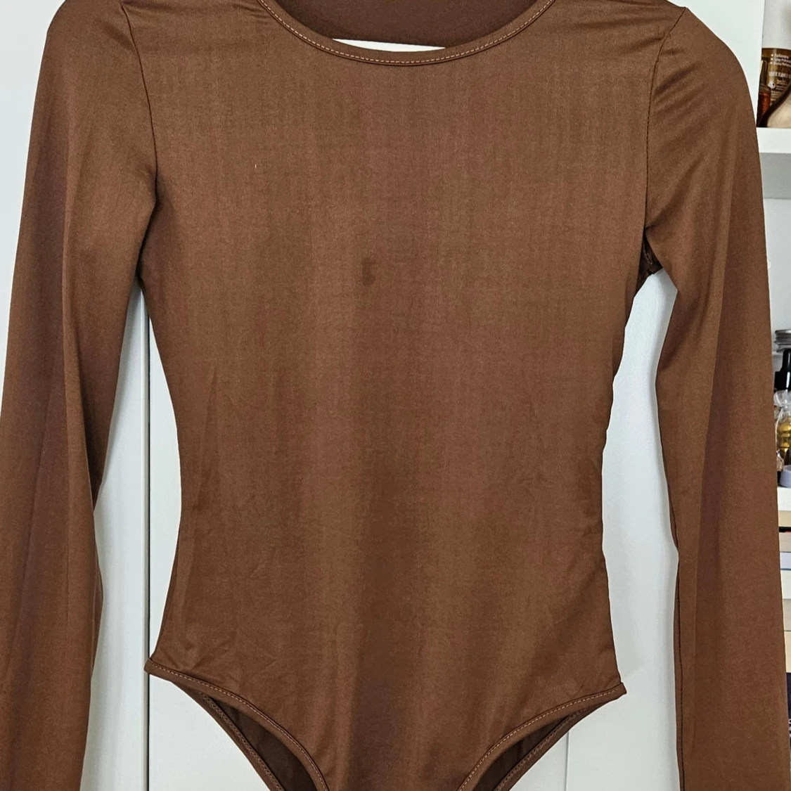 Brun långärmad bodysuit