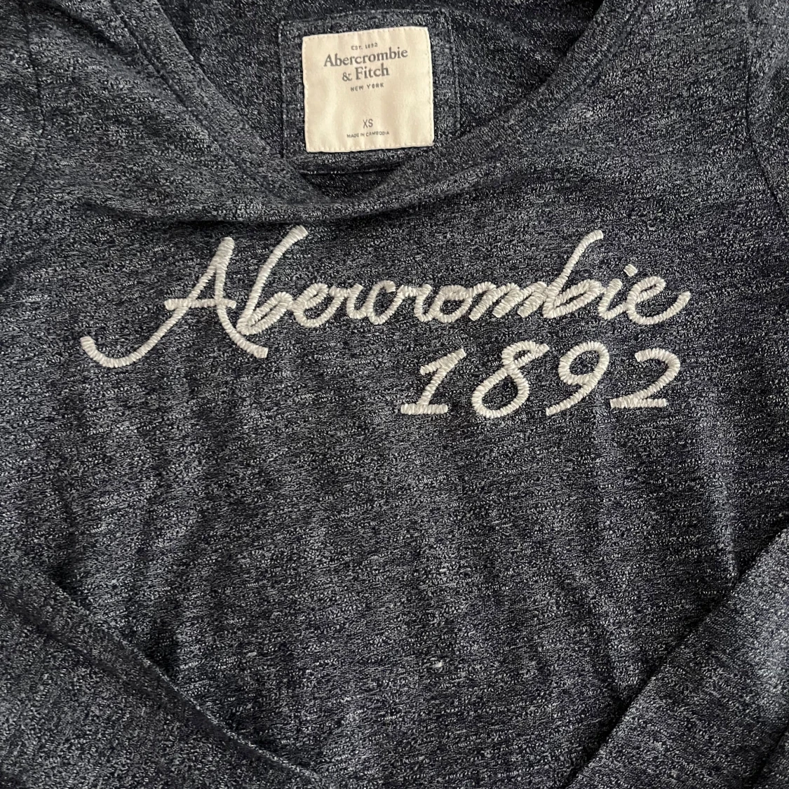 Mörkblå långärmad tröja från Abercrombie & Fitch - 1