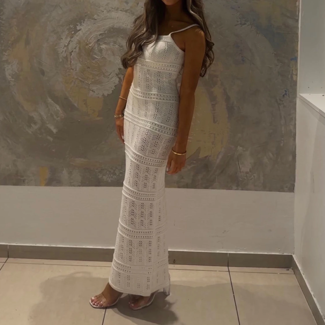 Vit långklänning  - 1