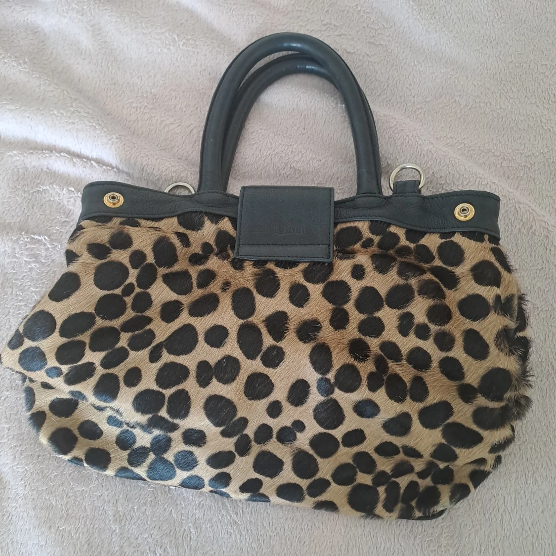 Y2k Leopardmönstrad handväska  - 2