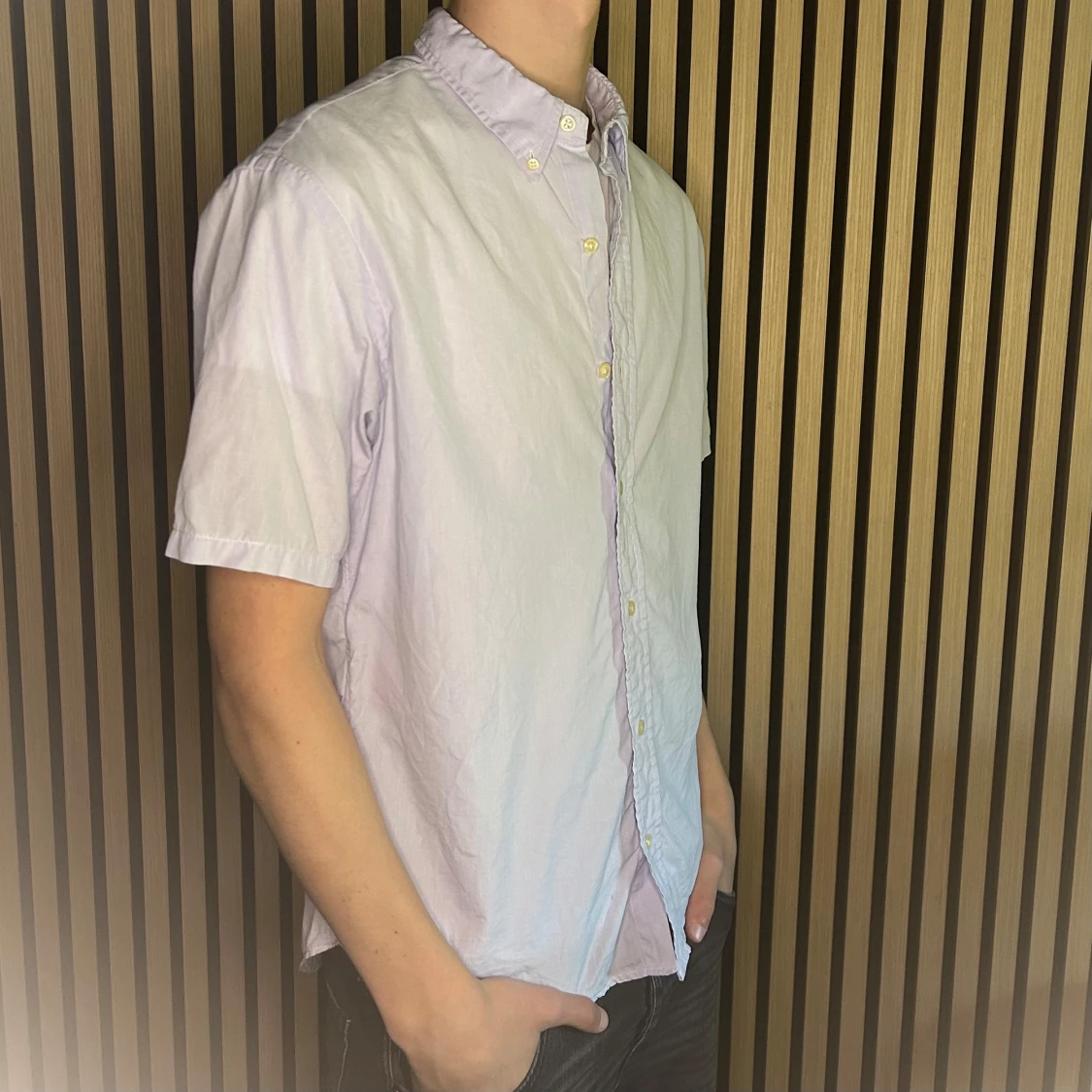 Ralph Lauren kortärmad skjorta ljusblå - 1