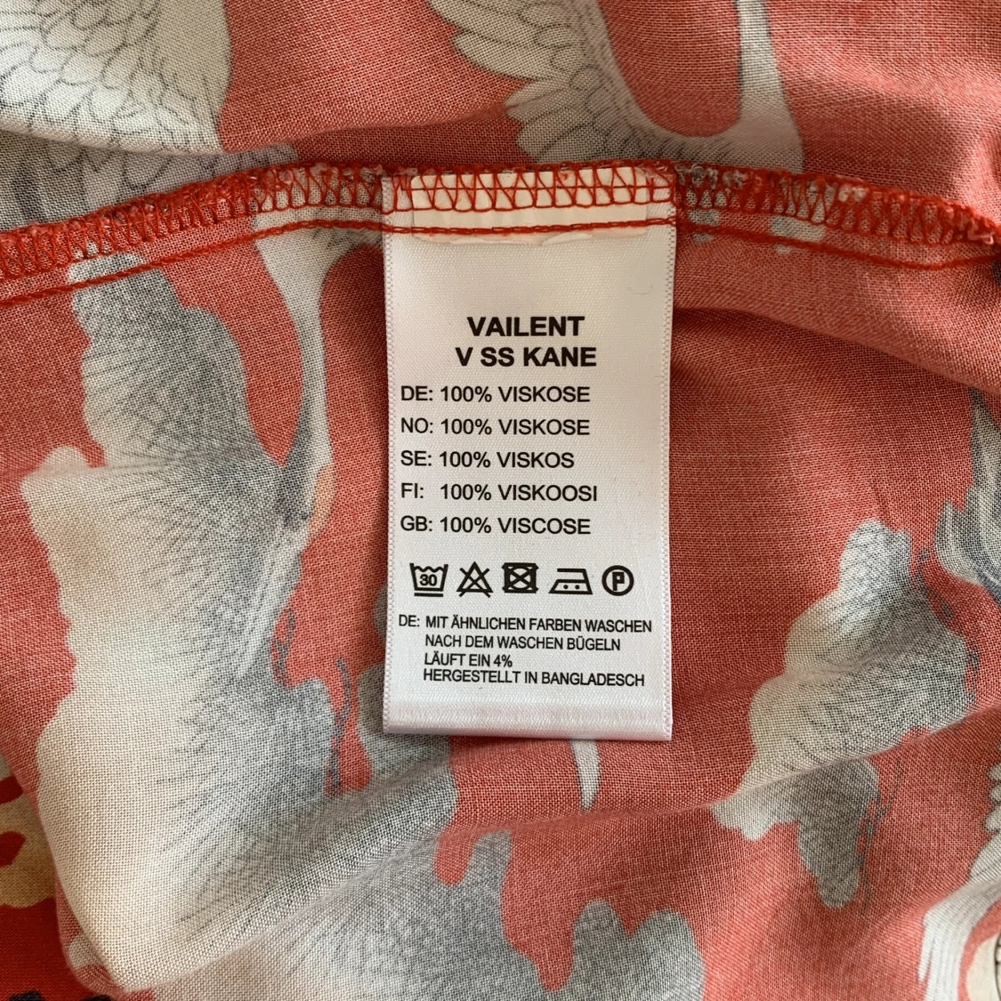 Röd mönstrad skjorta från Vaillent - 3