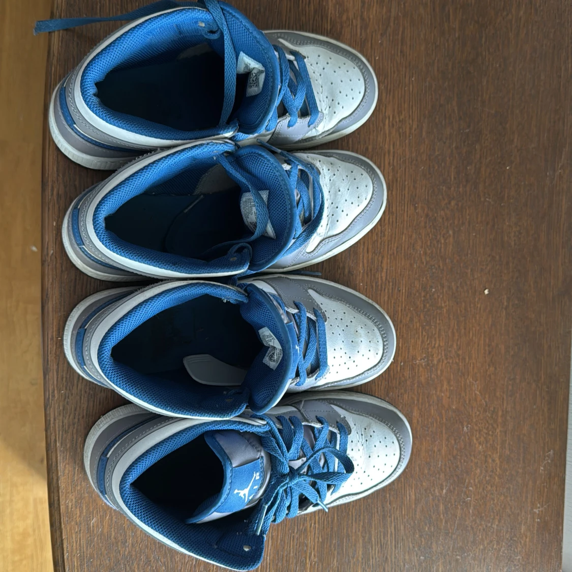 Nike Air Jordan 1 grå/blå sneakers