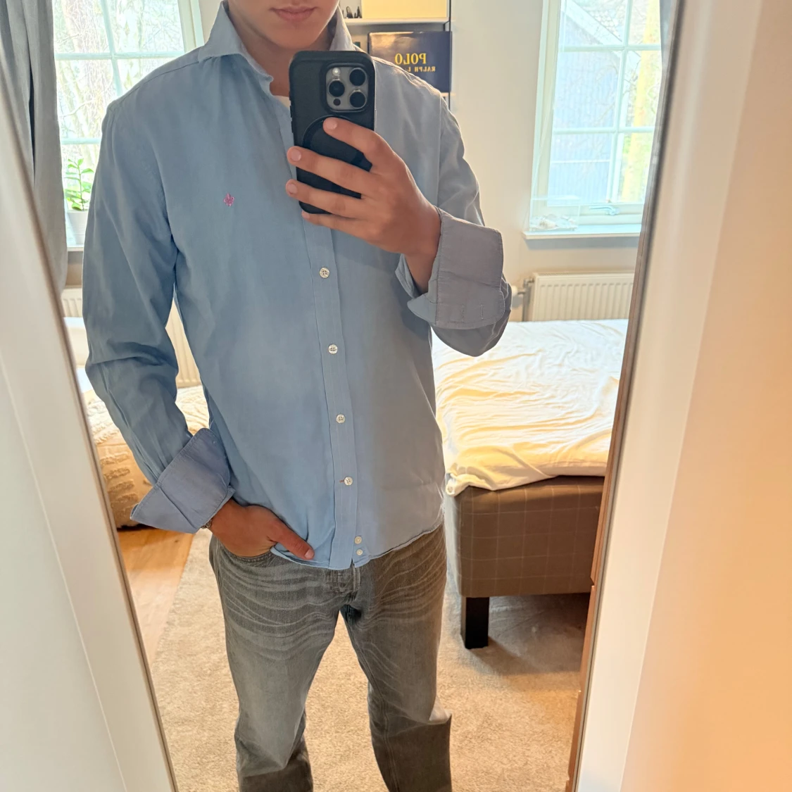 Blå skjorta från Morris