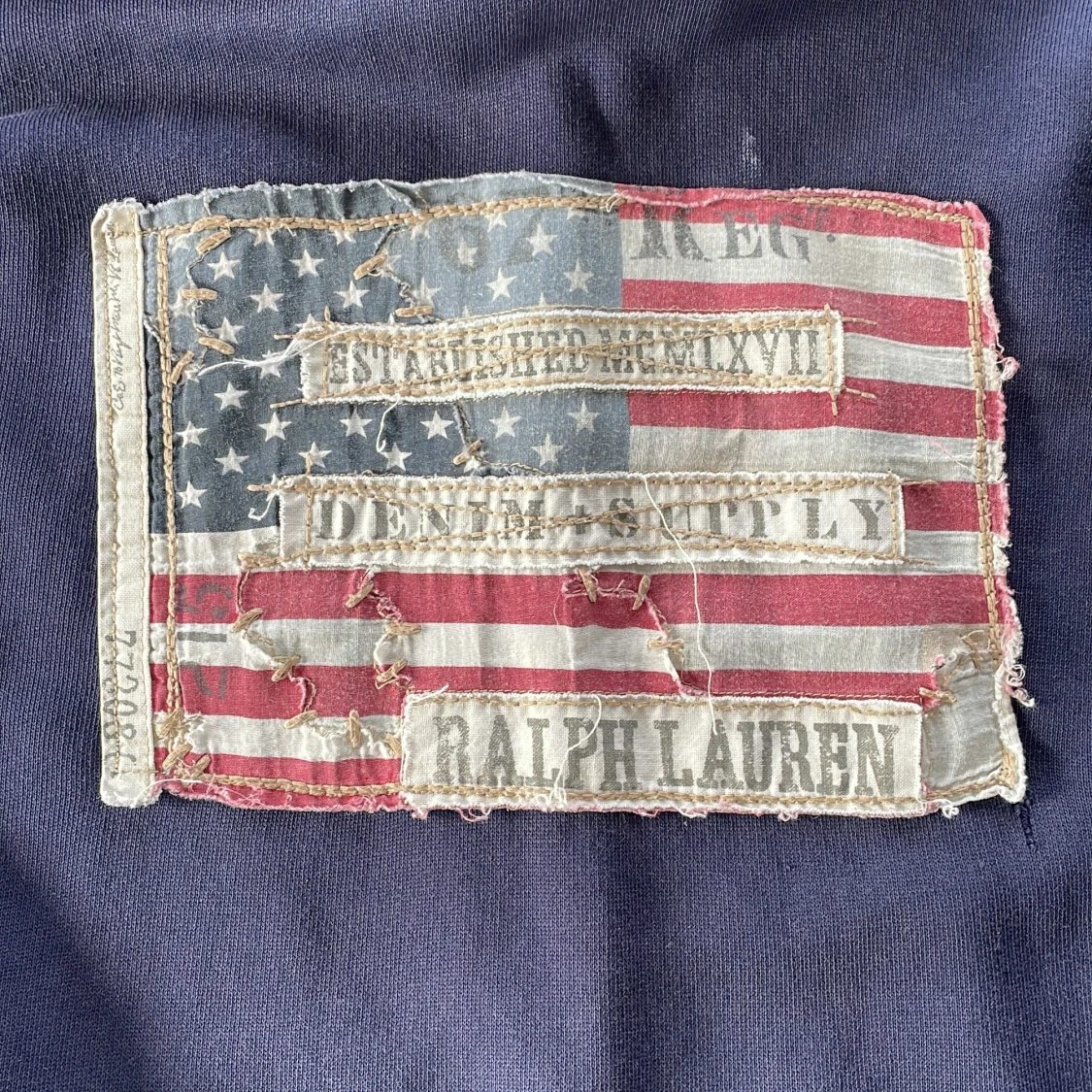 Mörkblå hoodie från Ralph Lauren denim supply  - 1