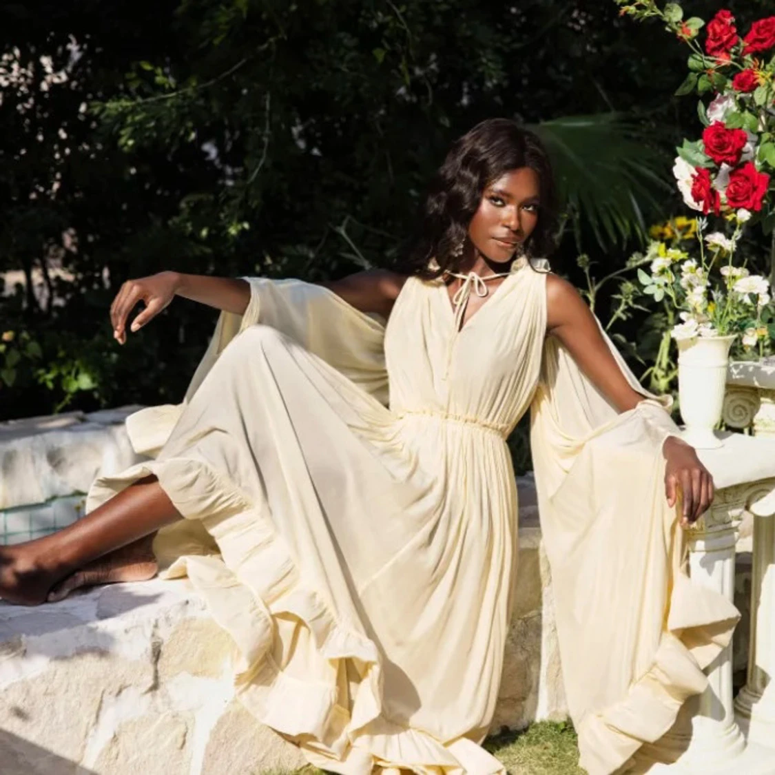 Fantastisk långklänning med unik design! Ny!  - 1