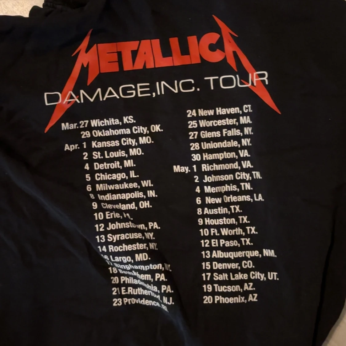 Svart Metallica hoodie Damage Inc. - 1