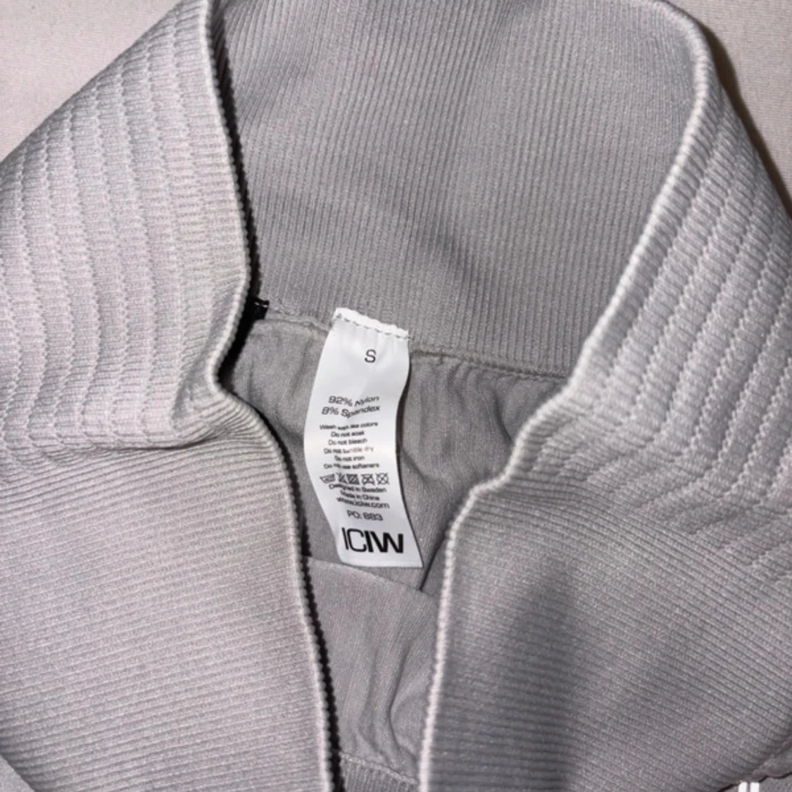 Grå ribbade leggings från ICANIWILL - 2