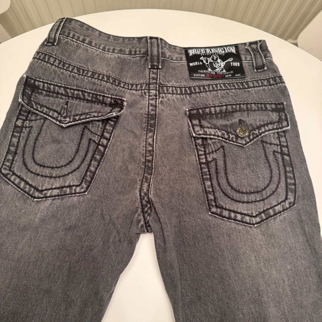 True Religion grå jeans Joey Super T - 4