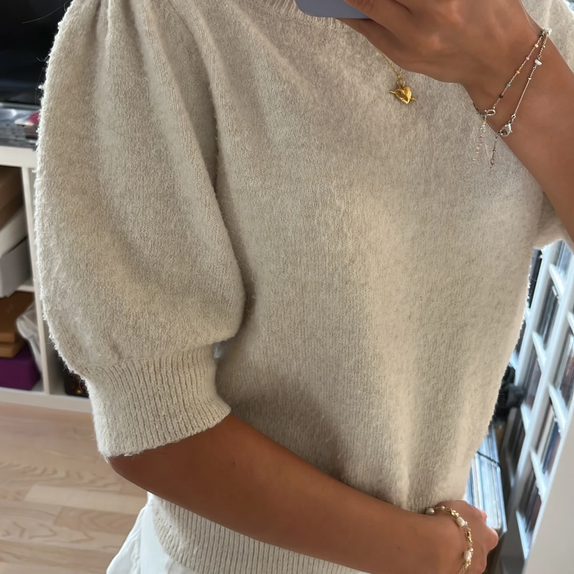 Beige stickad tröja Vero Moda - 1