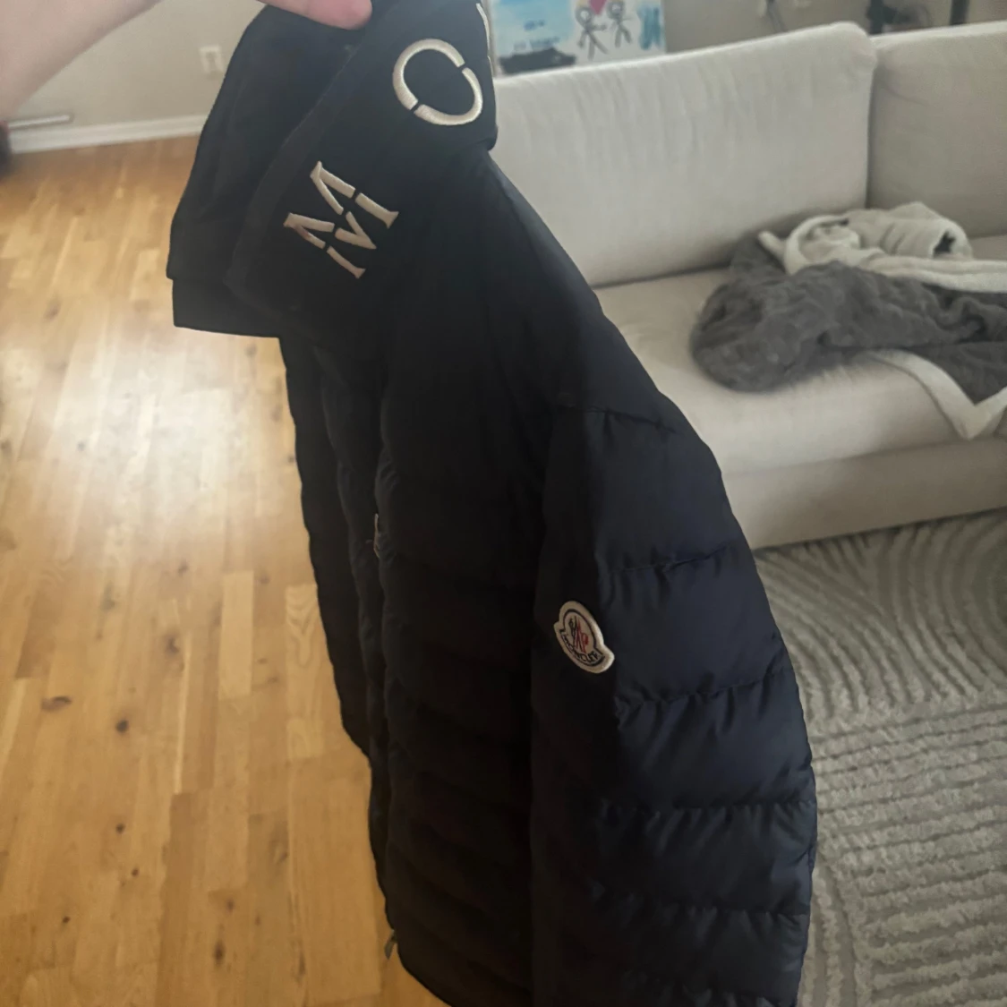 Mörkblå moncler jacka - 1