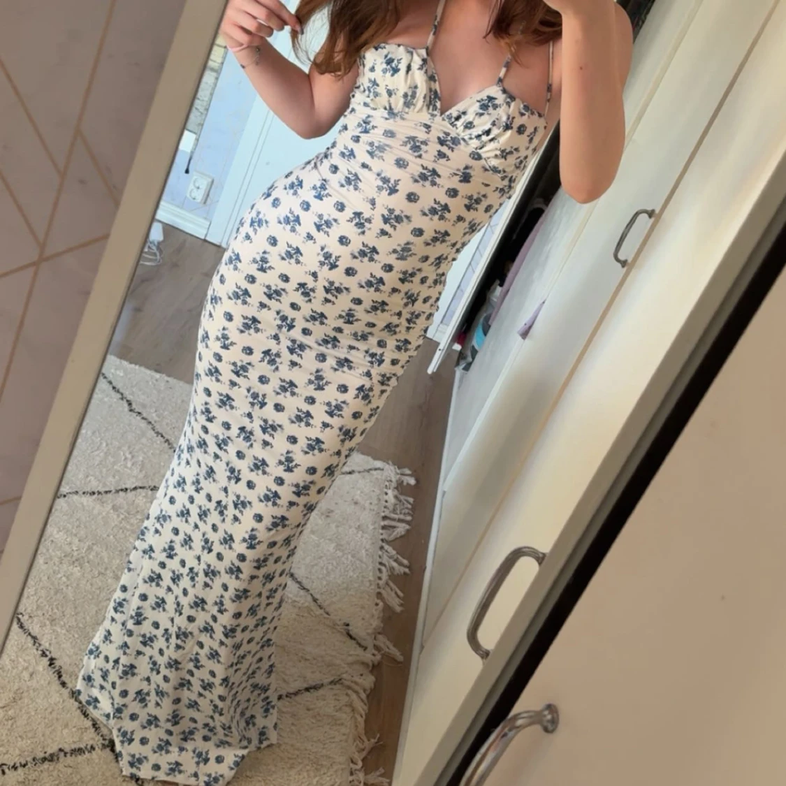 Blommig långklänning från Marthea XS