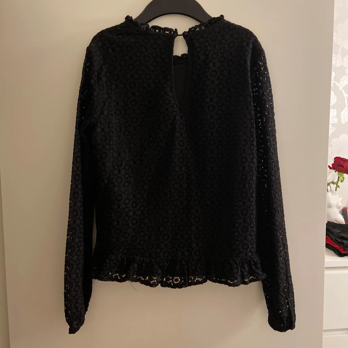 Svart spetsblus från Vila - 2