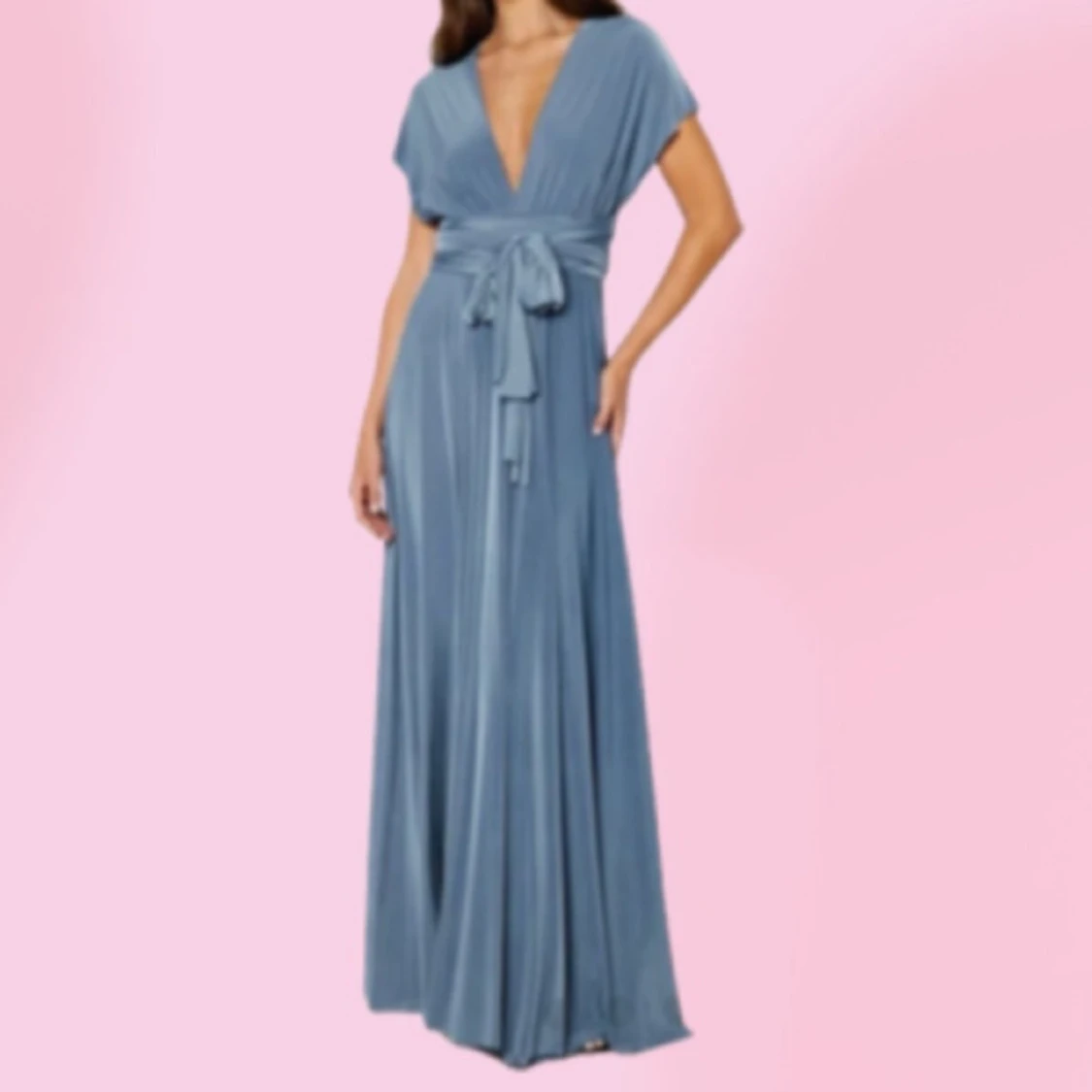 Blå maxiklänning multifunction - 1