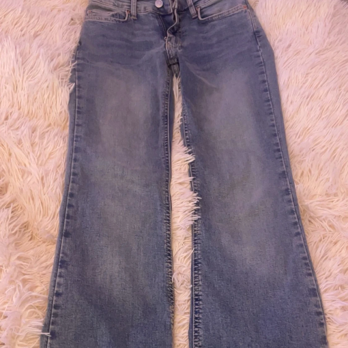 Blå bootcut jeans - 2