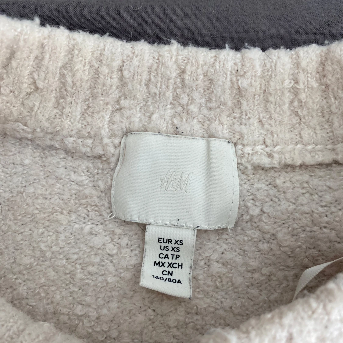 ljus rosa stickad tröja från H&M - 1