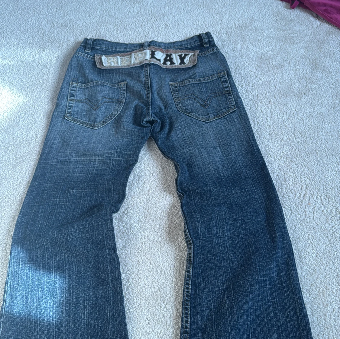 Replay bootcut jeans med broderad logga - 2