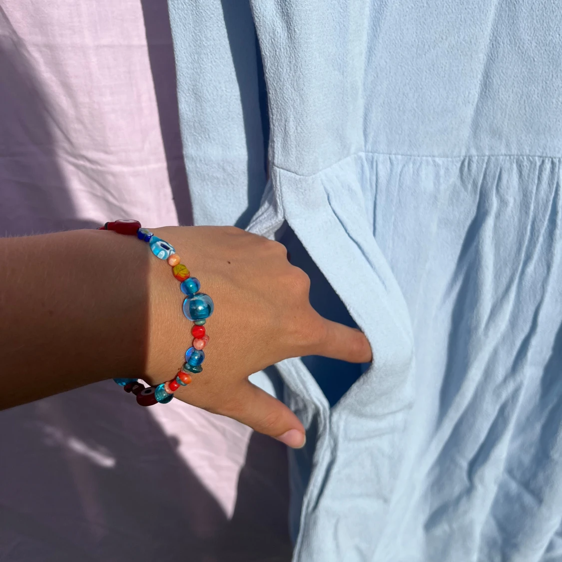 Ljusblå klänning från Samsøe Samsøe - 4