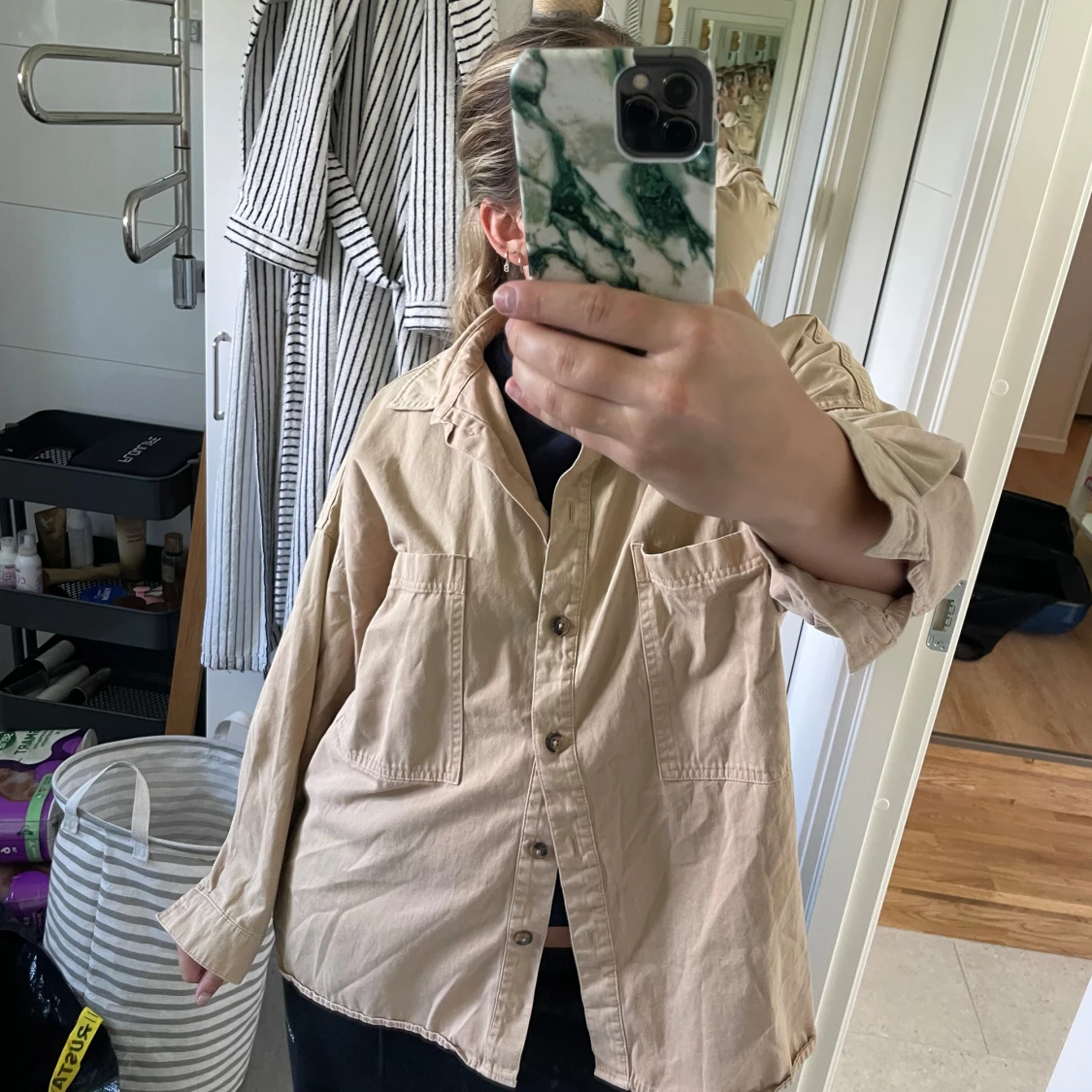 Beige overshirt från 157 - 1