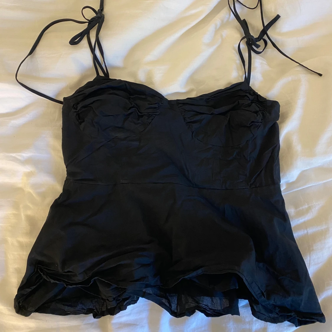 Poplintopp svart  - 2