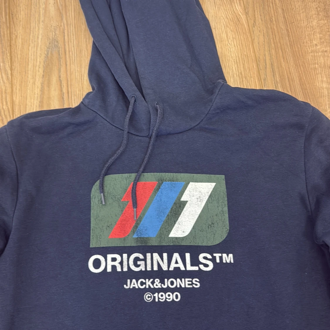 Mörkblå hoodie Jack & Jones Originals - 1