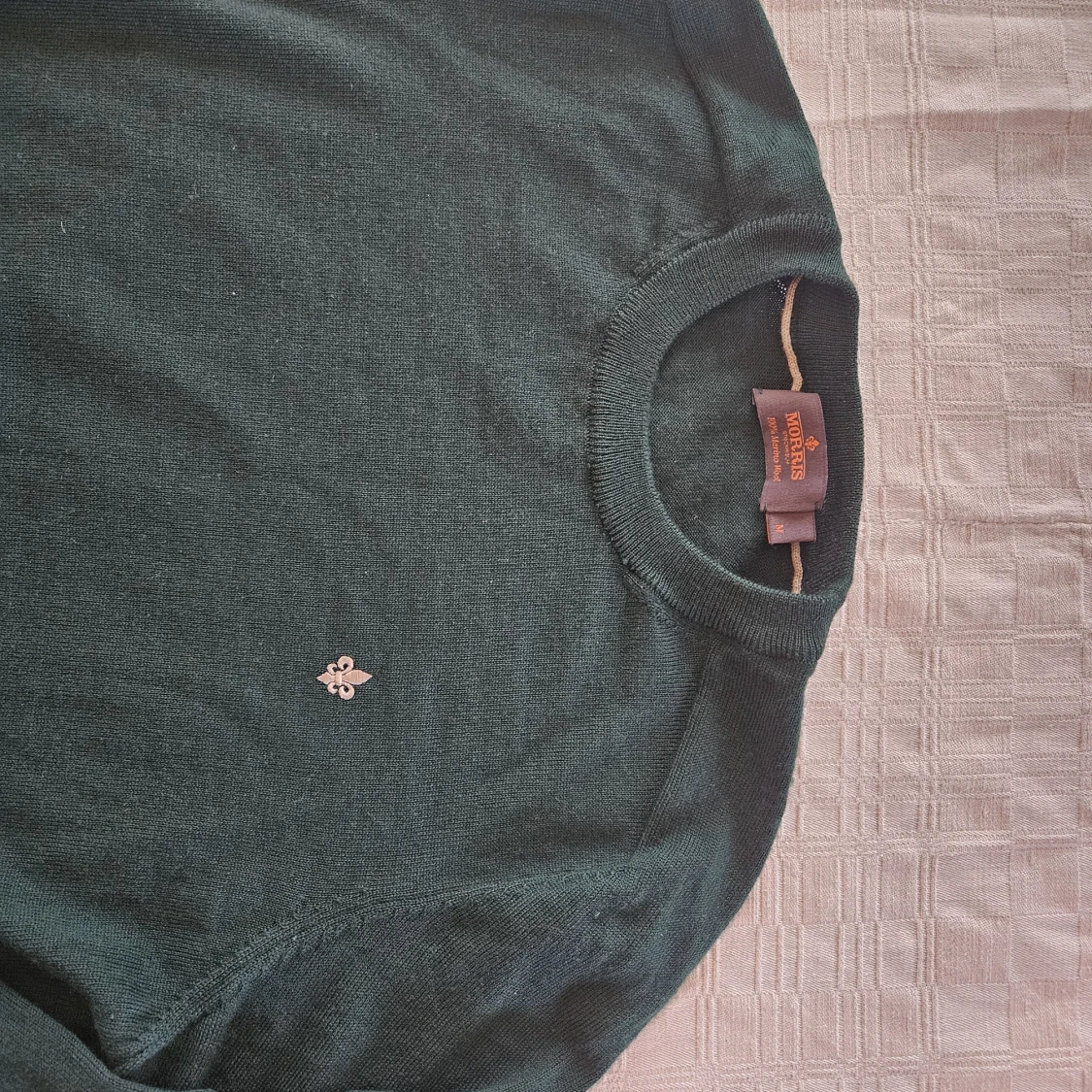 Mörkgrön stickad tröja från Morris - 2