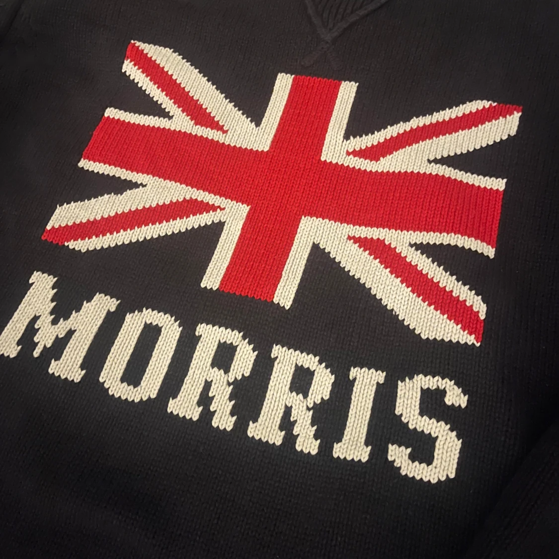 Morris stickad tröja med flagga - 1