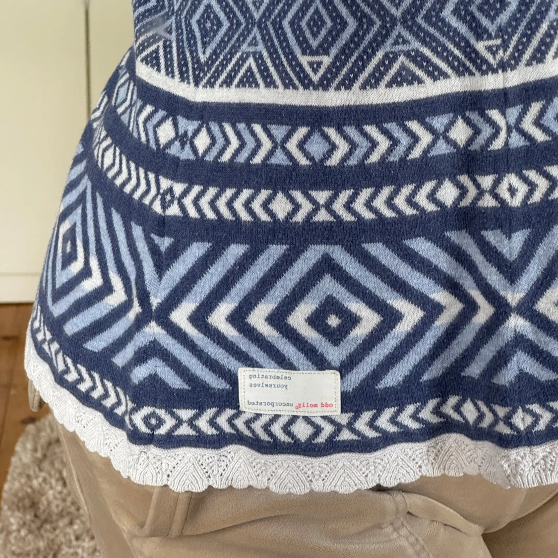 Blåmönstrad långärmad tröja Odd Molly - 2