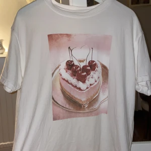 T-shirt  - En T-shirt med en kaka på, använd fåtal gånger 