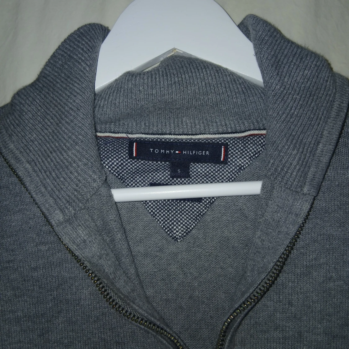 Grå half zip tröja Tommy Hilfiger - 1