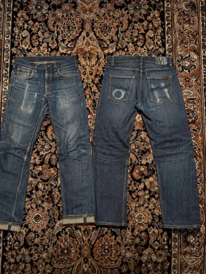 Nudie selvedge jeans  - Säljer ett par feta nudie jeans selvedge. Med sjukt feta fades. W30 L30