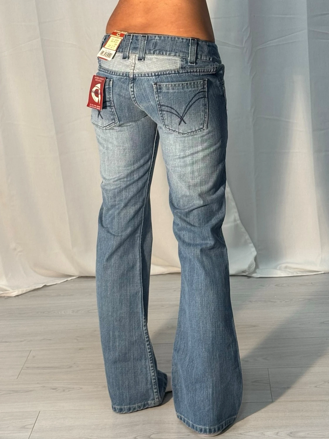 Low bootcut jeans 10018 - 1