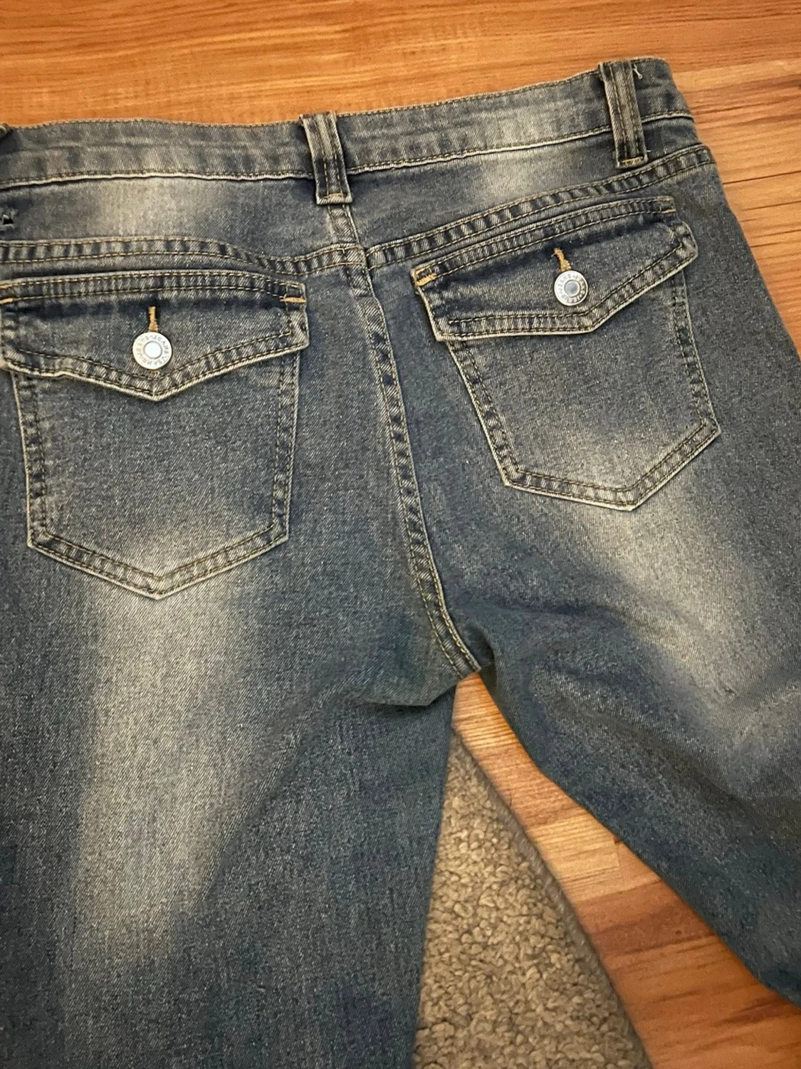Blå bootcut jeans från SHEIN - 2