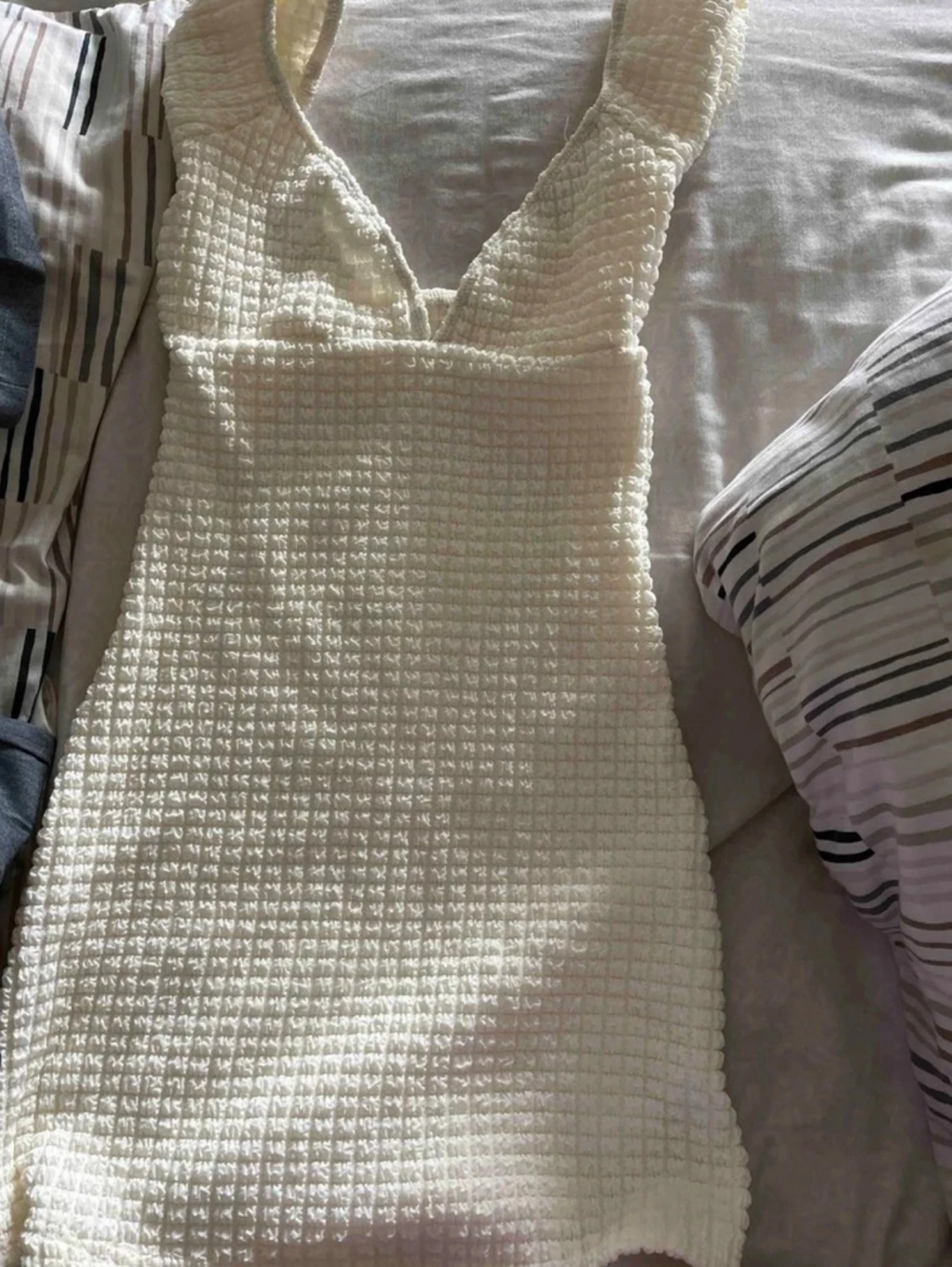 Beige kortklänning - 2