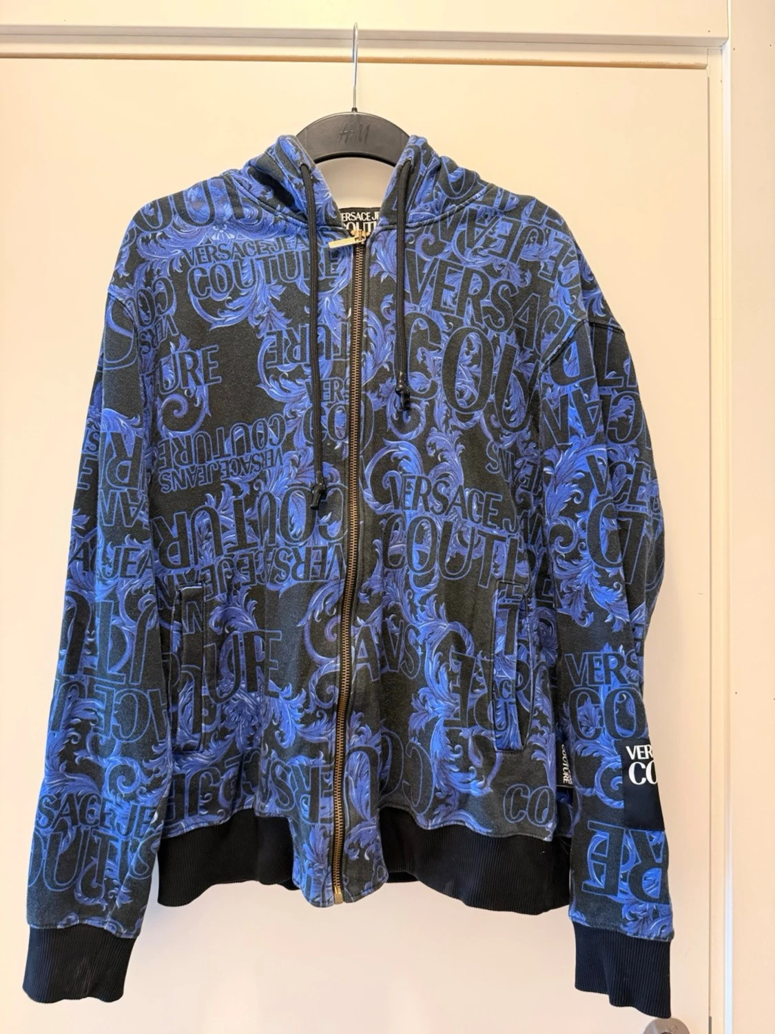 Blå hoodie från Versace Jeans Couture - 3