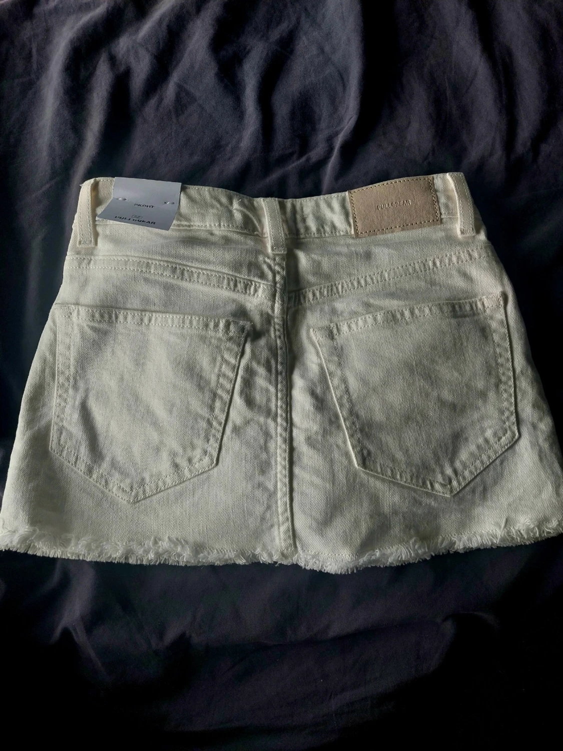 Vit jeanskjol från Pull&Bear - 1
