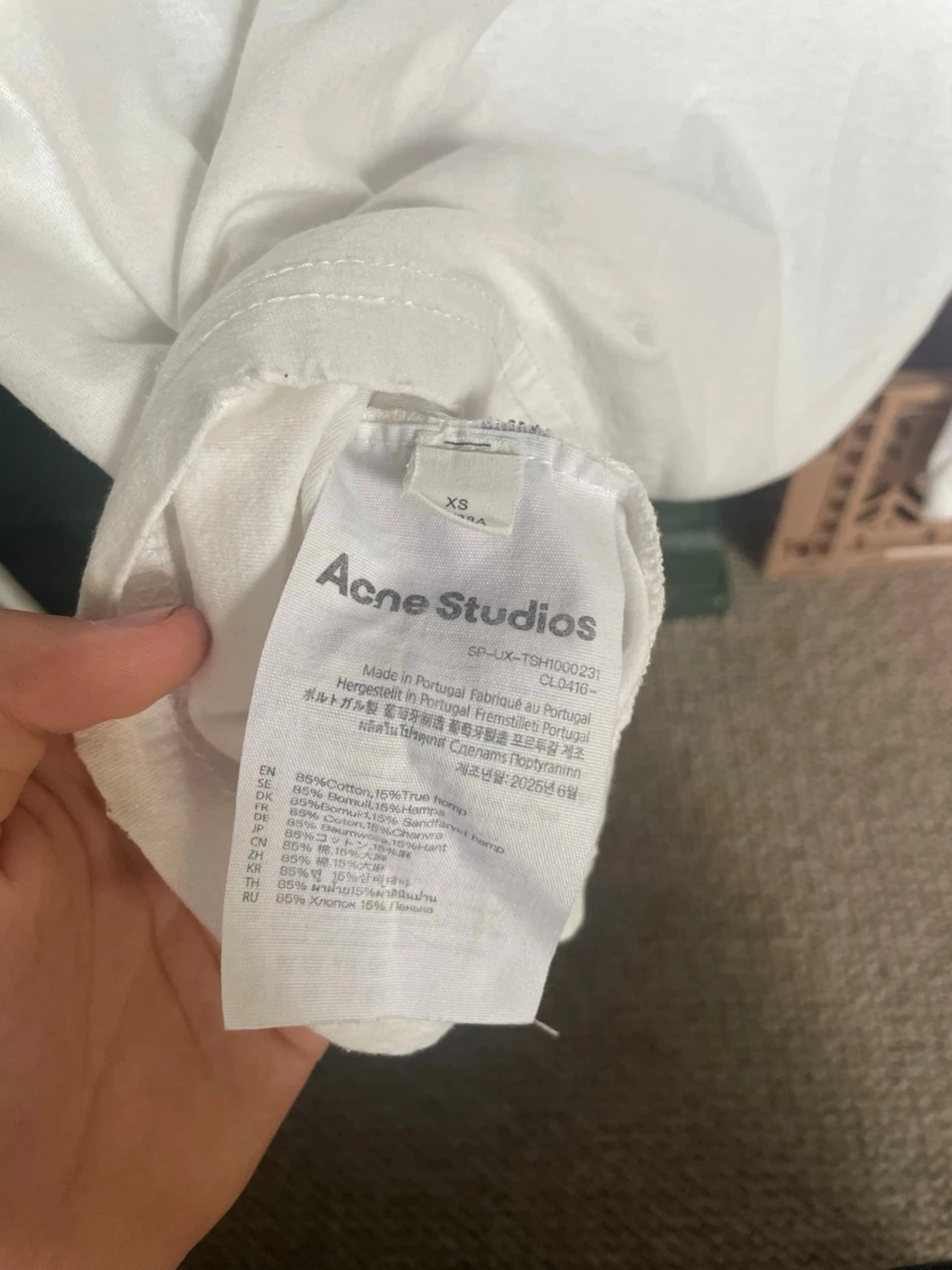 Vit långärmad topp Acne Studios - 3