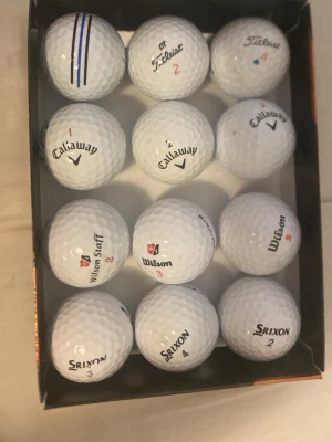 Start packet golfbollar - Ett paket med blandade bollar från bland dem bästa märkerna just nu 3 st Srixon,3st Callaway, 3 st titelest och 3 st Wilson. Perfekt för dig som behöver bollar för att starta med golf men även för dig som behöver fylla upp bagen, väldigt classiska och bra bollar