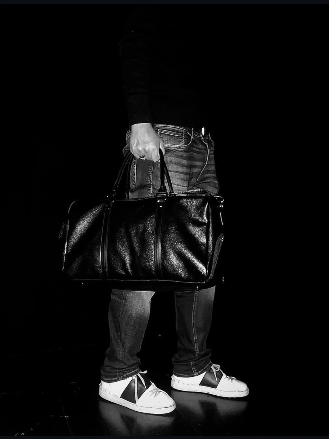 Classic black duffel bag ”HELT NY” - 3