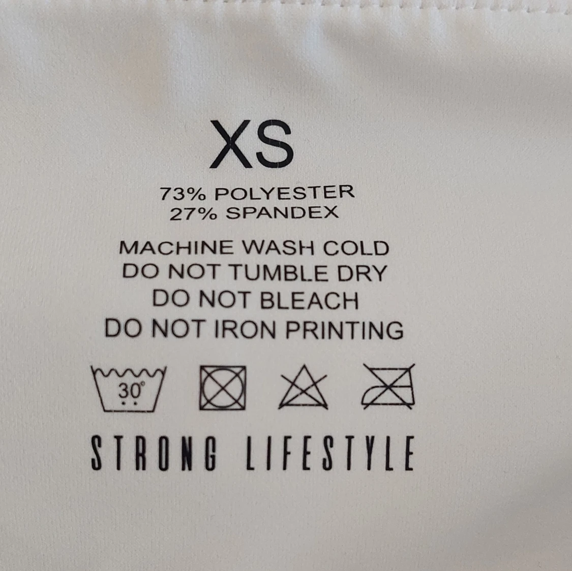 Vita leggings med bladmönster från Strong Lifestyle - 91