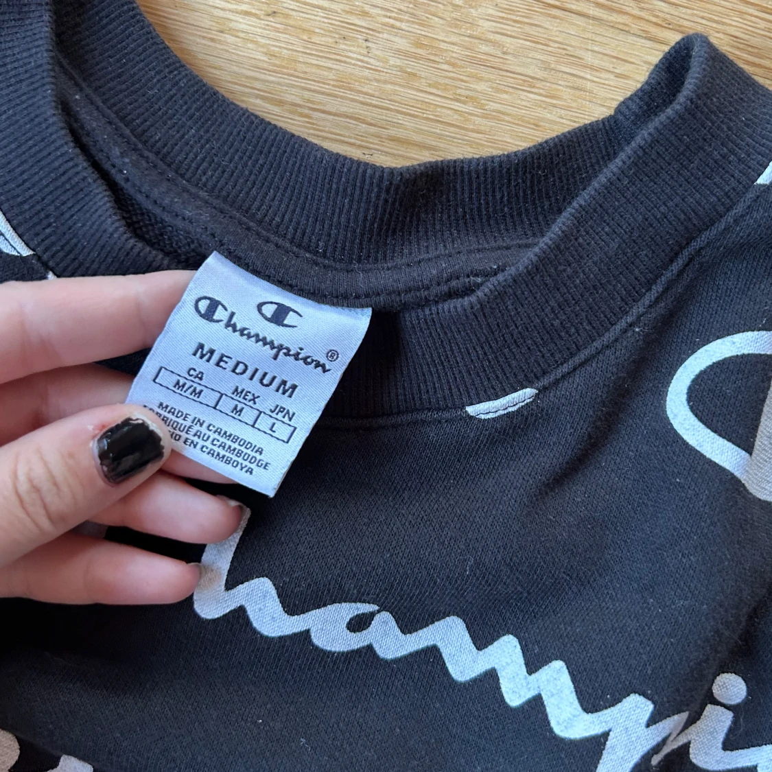 Svart croppad tröja Champion - 90